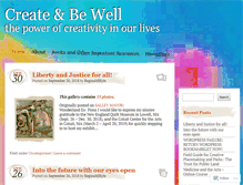 Tablet Screenshot of createandbewell.com